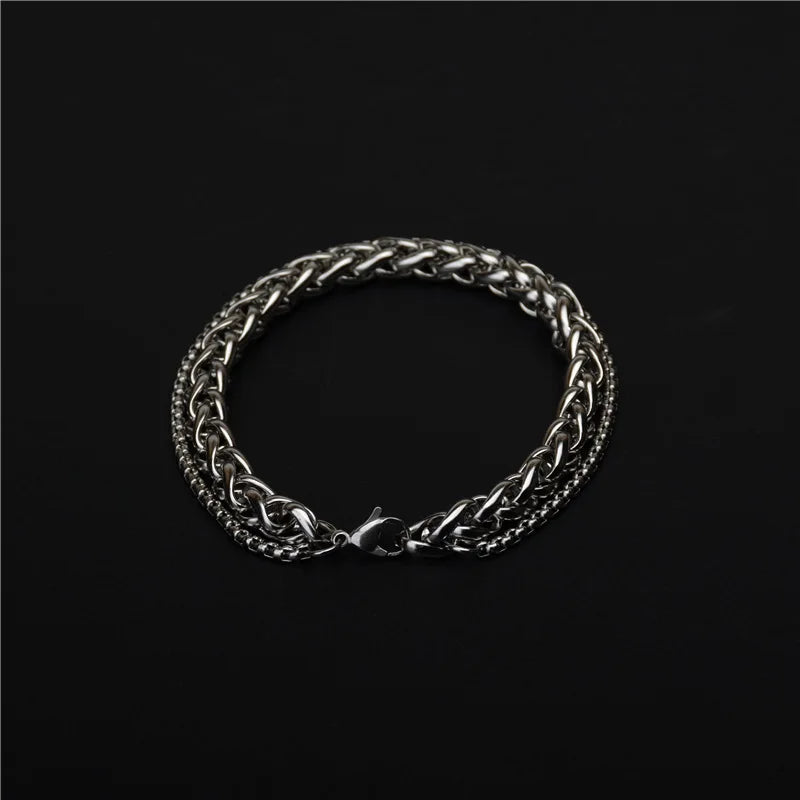 Titanium Steel 🖤 Punk Friendship Bracelet | Unisex Pandora Style