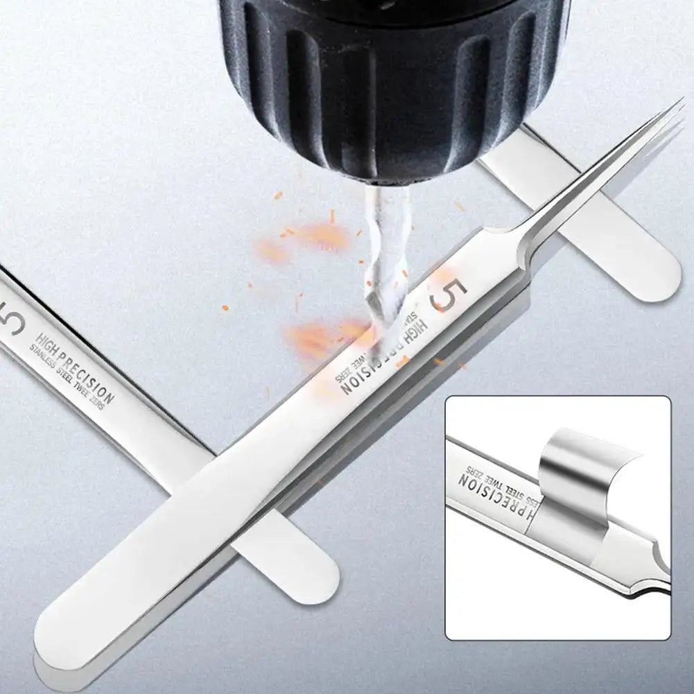 German Ultra-Fine No.5 Blackhead & Pimple Clip Tweezers – Professional Acne Needle Tool