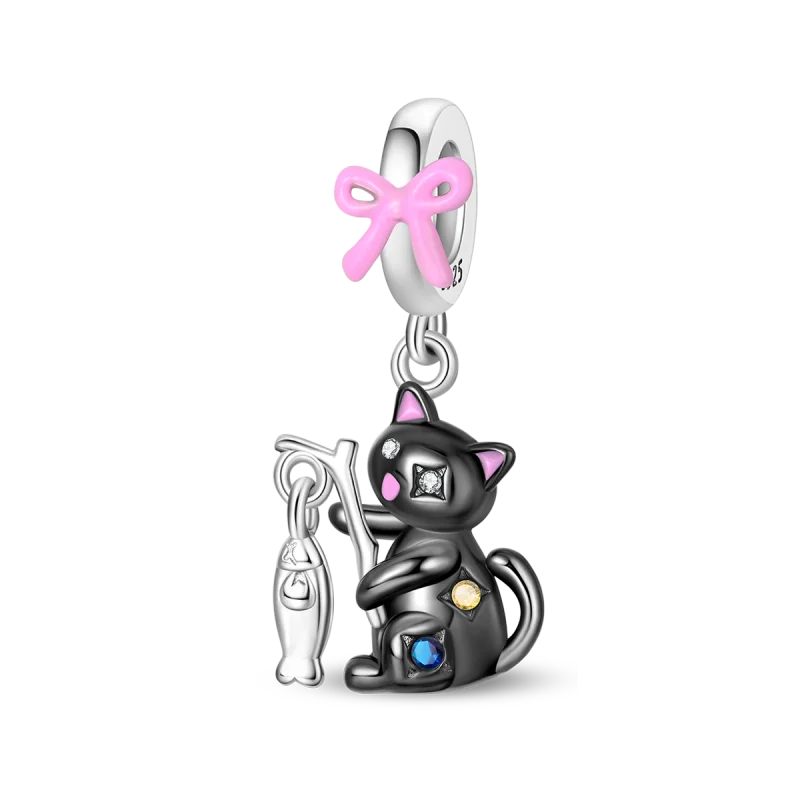 New Original 925 Sterling Silver Animal Charms | Cute Capybara, Elephant & Cat Beads for Bracelets DIY Jewelry