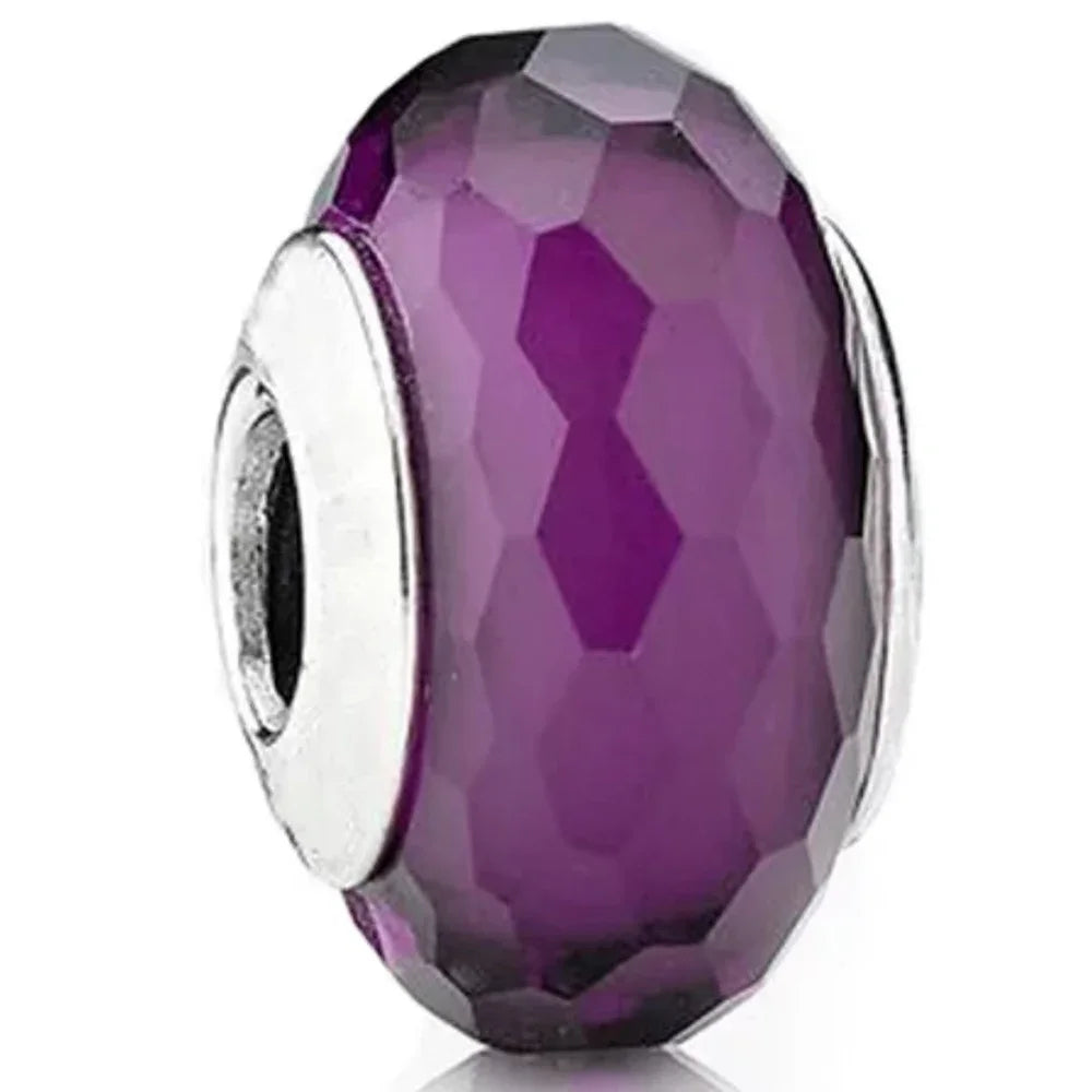 Original Murano Glass 925 Sterling Silver Butterfly Flower Leaf Rainbow Charm Bead | Cosmic DIY Bracelet Jewelry Gift for Women