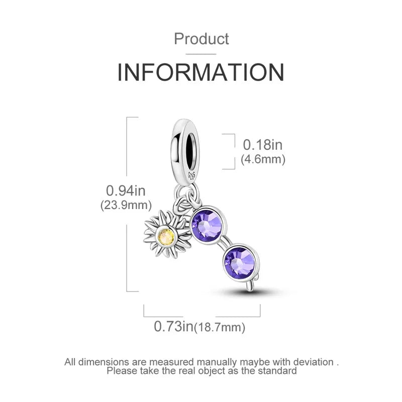 925 Sterling Silver Funny Playable Charms Beads | Smart Watch Tarot Bike Travel Dangle Fit Pandora Bracelet DIY Jewelry