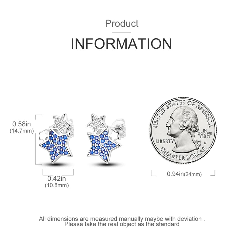 Luxury 925 Sterling Silver Ocean Mermaid Earrings | Pave CZ Fine Jewelry for Women