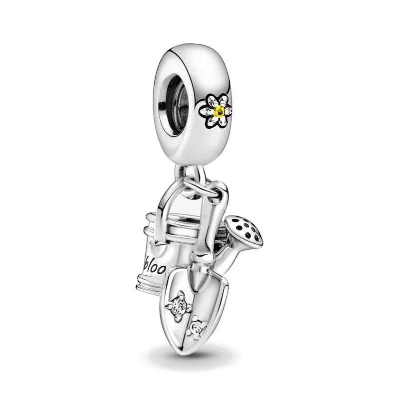 Hot New S925 Sterling Silver Butterfly Clover Shoes Charm Bead | Original Bracelet DIY Dangle Jewelry Gift for Women
