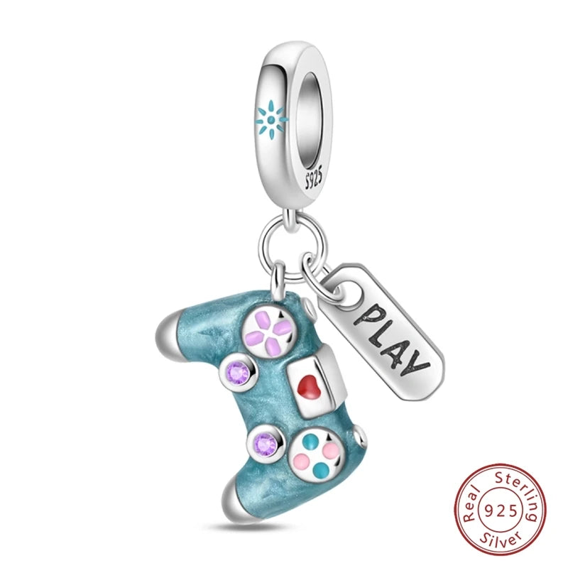 925 Sterling Silver Animal & Love Charms | Cat, Elephant, Bear, Swan & Easter Egg Beads Fit Original 3mm Bracelets DIY Jewelry