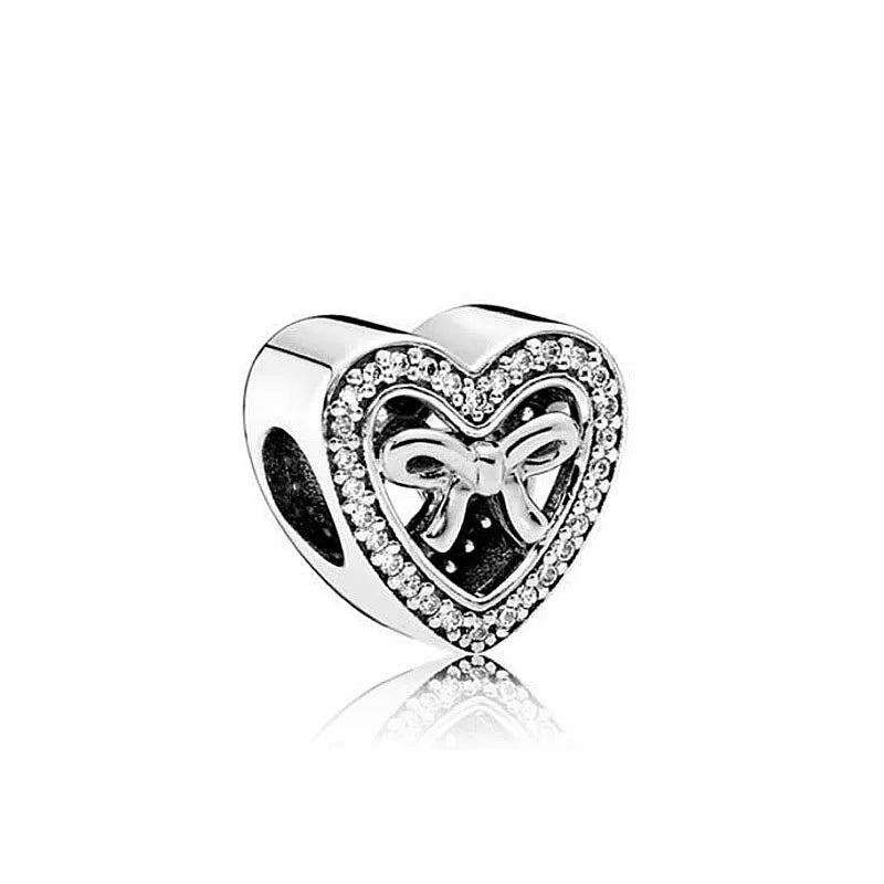 Hot New S925 Sterling Silver Butterfly Clover Shoes Charm Bead | Original Bracelet DIY Dangle Jewelry Gift for Women