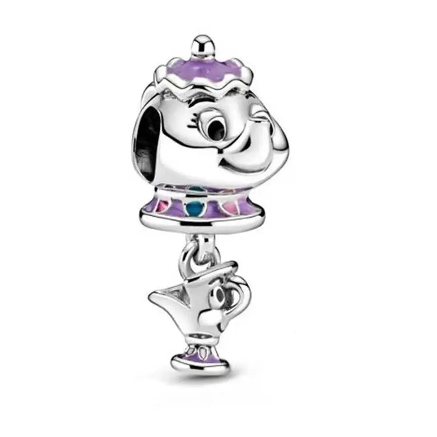 925 Sterling Silver Harry Potter Disney Charm Beads | Fits Pandora Bracelet Keychain | Fashion Jewelry Gift for Women