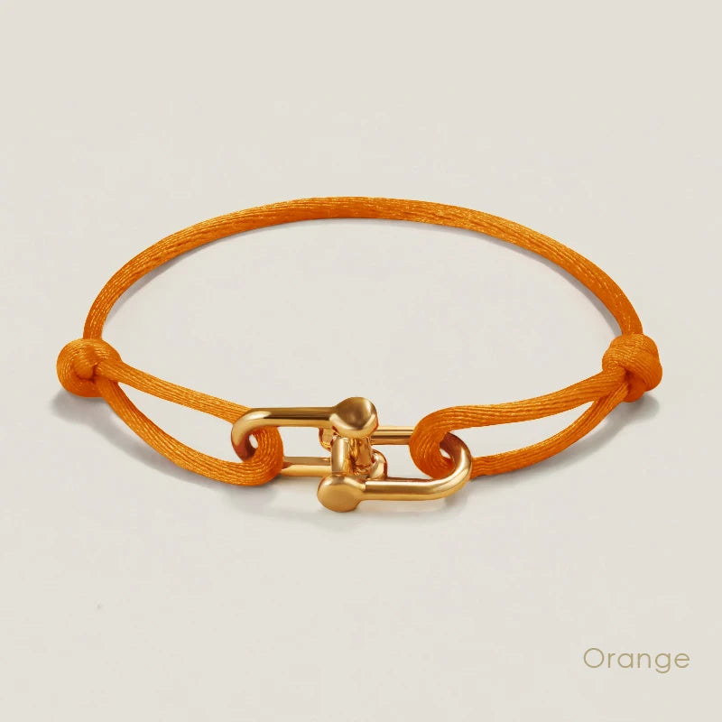 MOONLIGHT Adjustable U-Shape Silk Rope Bracelet | Classic Women’s Charm Bracelet High Quality Jewelry Gift