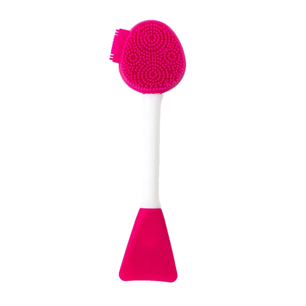 2-in-1 Facial Cleaning Silicone Brush & Mask Applicator – Skincare Spa Wash Tool