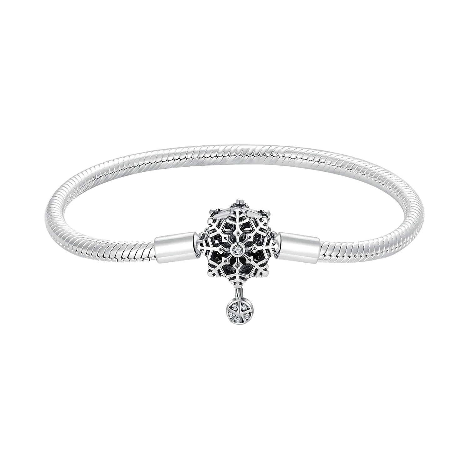 2025 925 Sterling Silver Heart Butterfly Snowflake Dream Catcher Bracelet | Luxurious Women's DIY Jewelry Gift