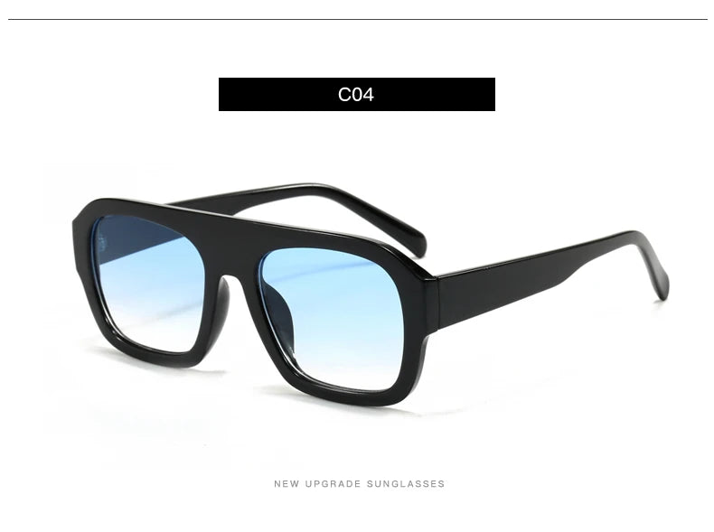 Classic Rectangular Large Frame Sunglasses – Women Fashion New Retro Sun Glasses | INS Eyeglasses Men Unisex