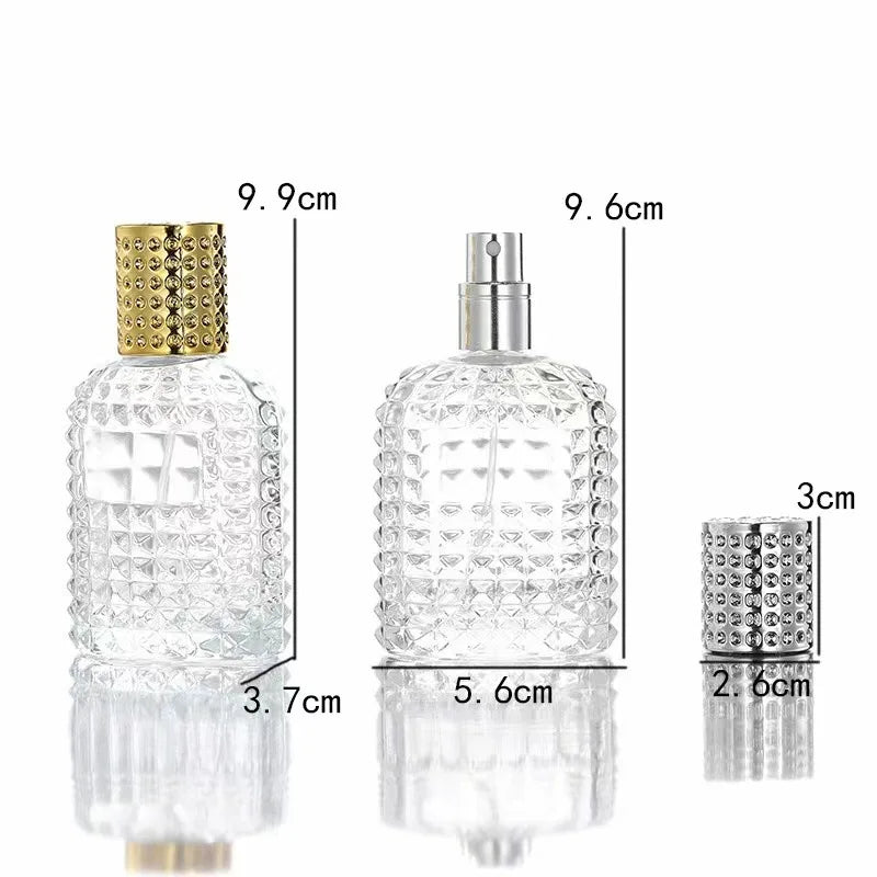Travel Perfume Atomizer 30/50/100ML | Pineapple Shape Refillable Spray Bottle | Portable Transparent Fragrance Dispenser