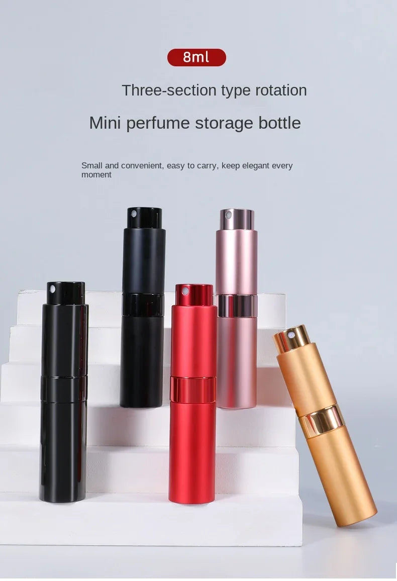 8ML Aluminum Refillable Perfume Bottle – Portable Empty Cosmetic Spray Atomizer | Travel Mini Spray Bottle