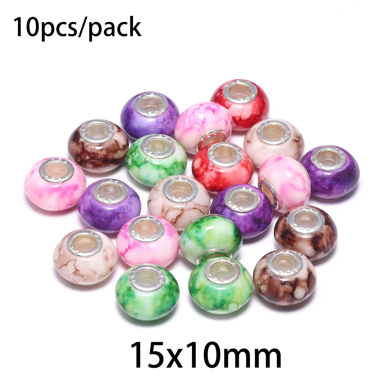 Silicone Spacer Stopper Clip Beads | Murano Crystal Charms | Fit Original Pandora Bracelet & Necklace | DIY Jewelry Making