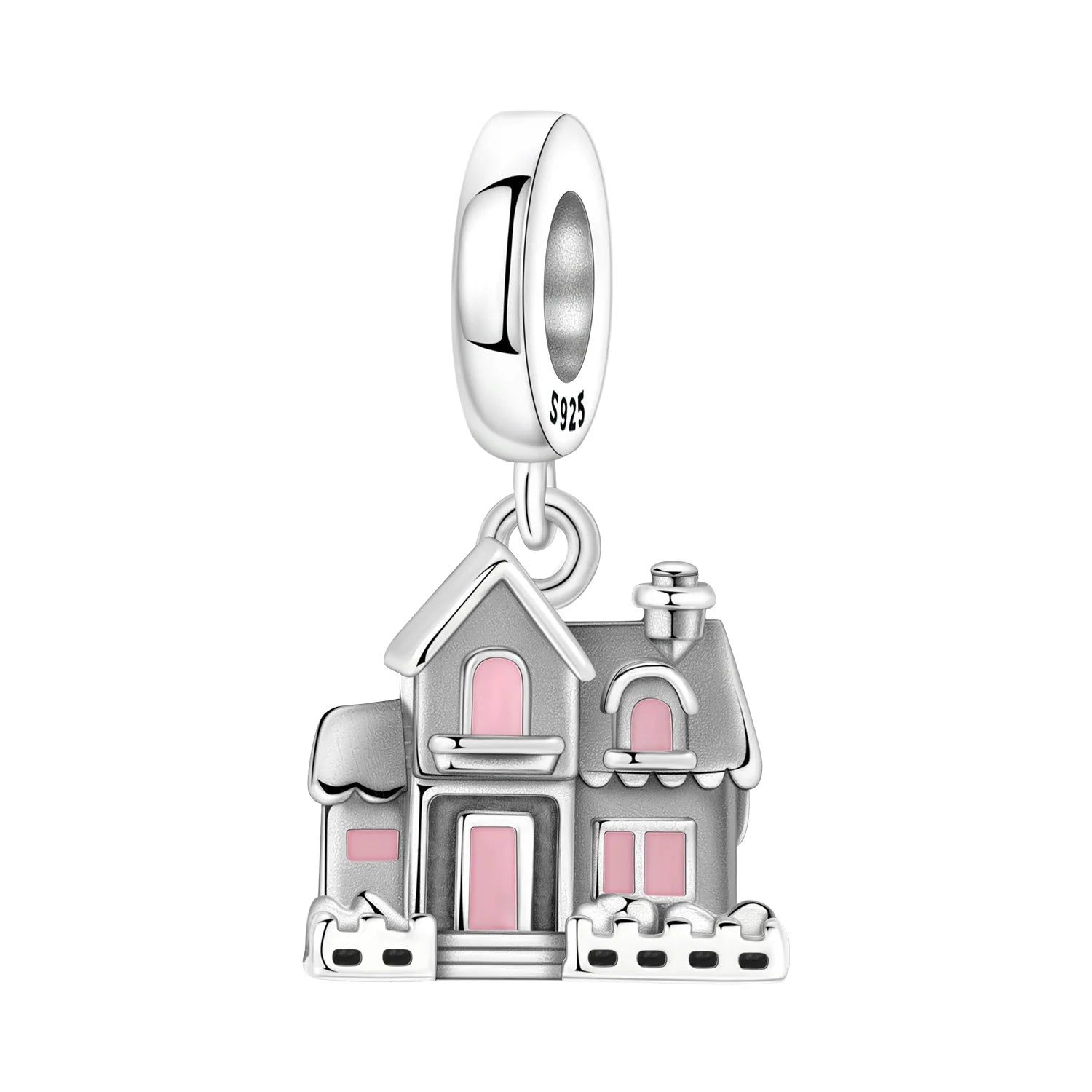 925 Sterling Silver Mother Daughter Love Embrace Pendant Charm | Heart Shaped Bracelet Bead DIY Fine Jewelry Gift