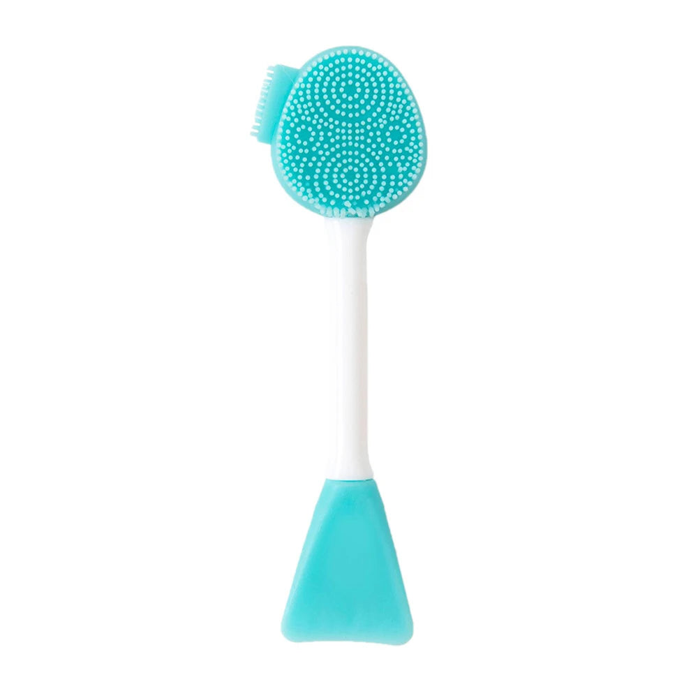 2-in-1 Facial Cleaning Silicone Brush & Mask Applicator – Skincare Spa Wash Tool