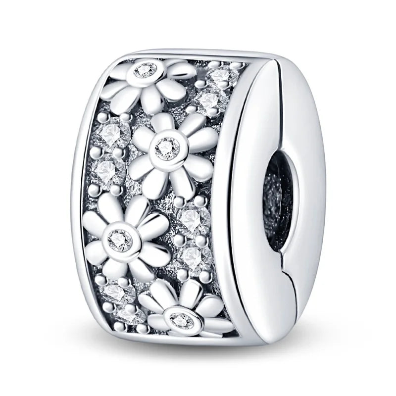 925 Sterling Silver Silicone Spacer Beads & Safety Chain | Clasp Charms Fit Original Pandora 3mm Bracelet – Women’s Jewelry