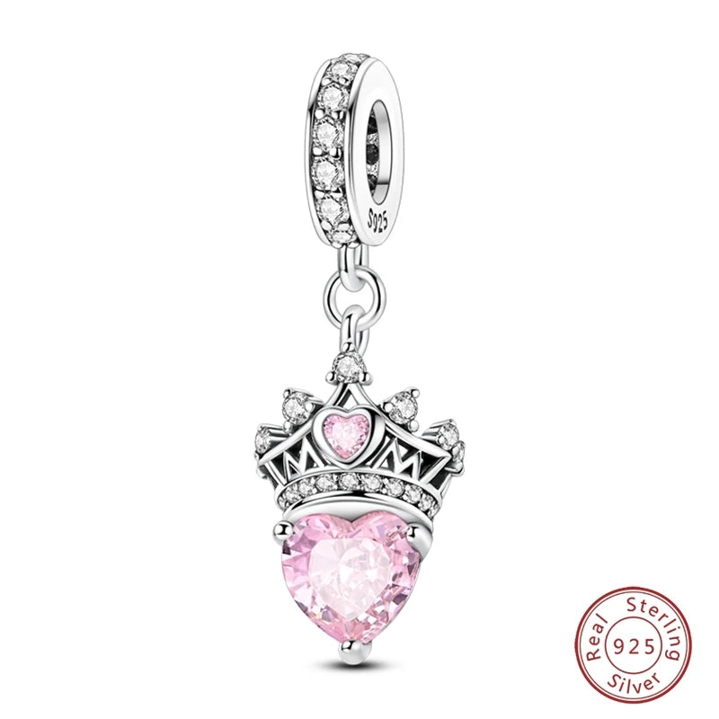 925 Sterling Silver Animal & Love Charms | Cat, Elephant, Bear, Swan & Easter Egg Beads Fit Original 3mm Bracelets DIY Jewelry