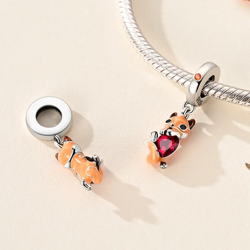 Halloween 925 Sterling Silver Charms | Pumpkin Skeleton Witch Bat Beads for Bracelet DIY Jewelry