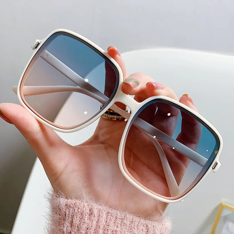New Oversized Rectangle Sunglasses – Women’s Fashion Square Sun Glasses & Men’s Classic Vintage Eyewear | UV400 Oculos De Sol