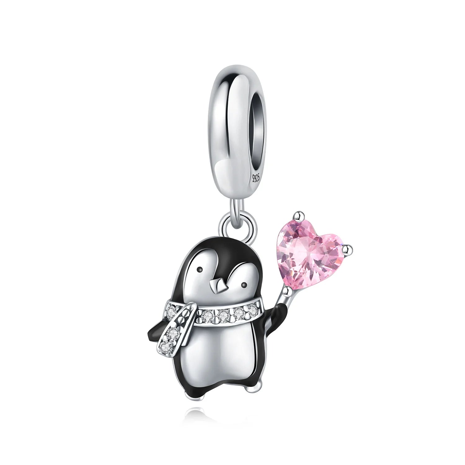 925 Sterling Silver Cute Panda & Penguin Charm Bead | Fun Animal Pendant for Women DIY Bracelet Jewelry Gift