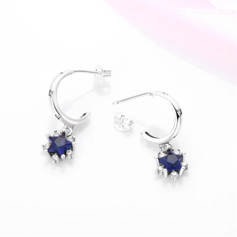 925 Sterling Silver Glowing Starfish & Shell Earrings | Fashion Jewelry for Women