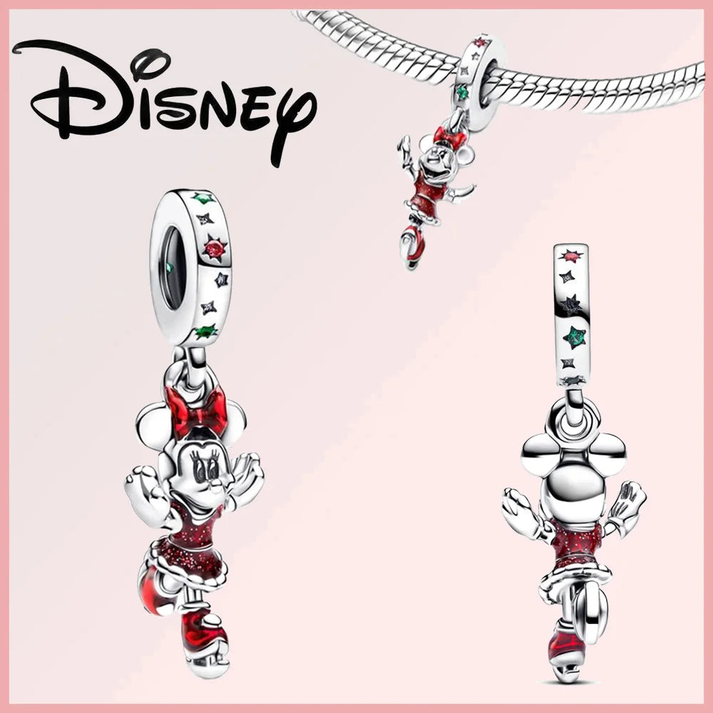 Disney Deadpool Stitch Minnie Winnie 925 Sterling Silver Dangle Charms – Fit Original Bracelet