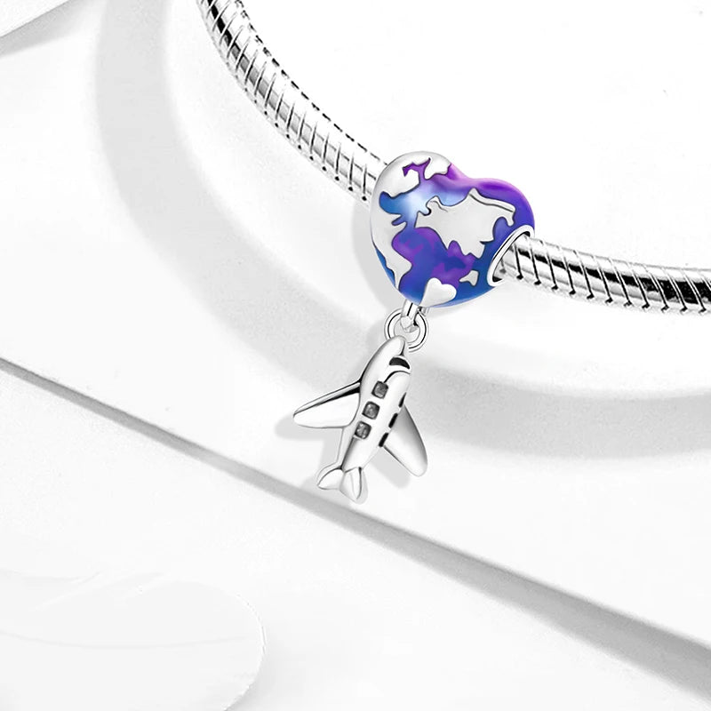 925 Sterling Silver Turtle Dolphin Series Charms | Ocean Beads Fit DIY Bracelet Necklace Women Jewelry Gift