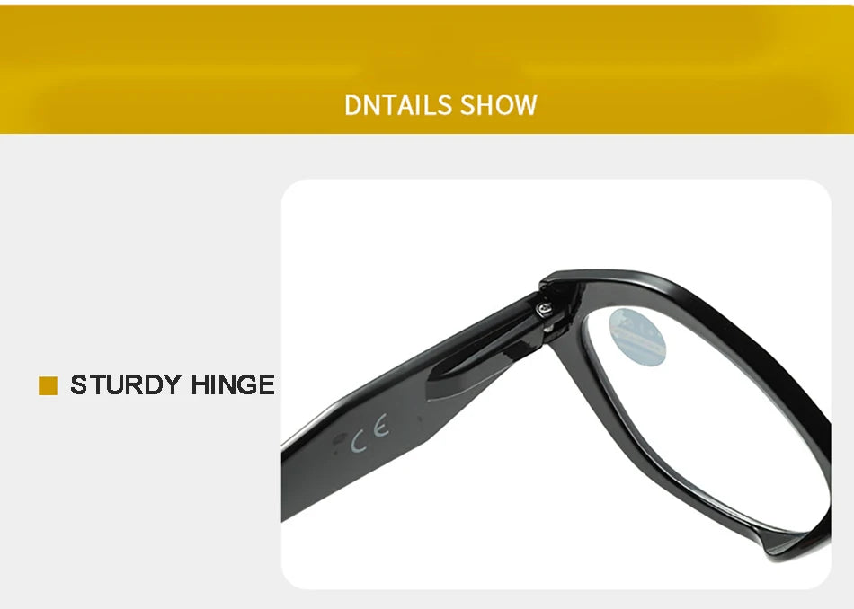 New Elegant Polygon Reading Glasses – Blue Light Blocking Farsight Presbyopia Goggles +1.0 to +4.0