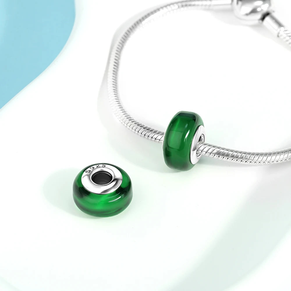 2025 New 925 Sterling Silver Colorful Murano Glass Beads | Fit Original Pandora Bracelet & Necklace DIY Jewelry