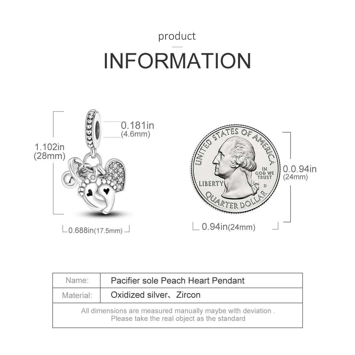 925 Sterling Silver Mother Daughter Love Embrace Pendant Charm | Heart Shaped Bracelet Bead DIY Fine Jewelry Gift