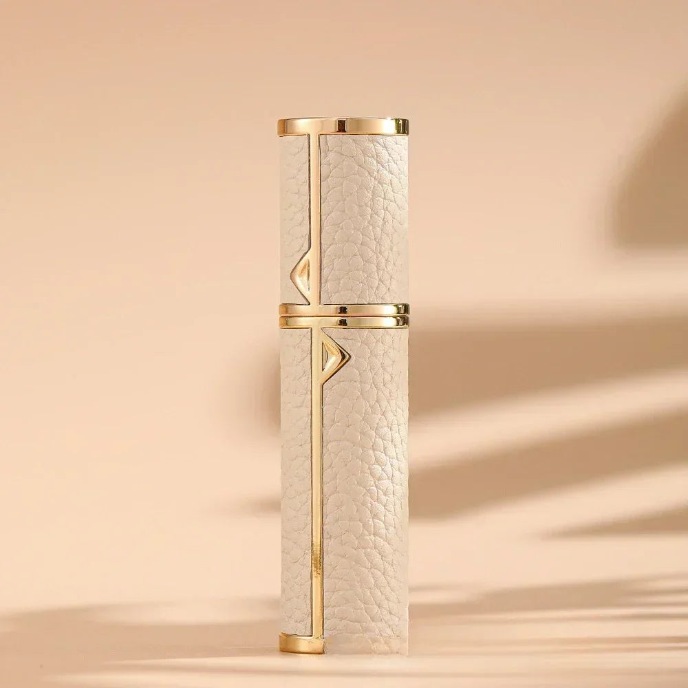 5ML Leather Bottom-Fill Refillable Perfume Atomizer – Travel Cologne Spray Bottle | Fine Mist Spray