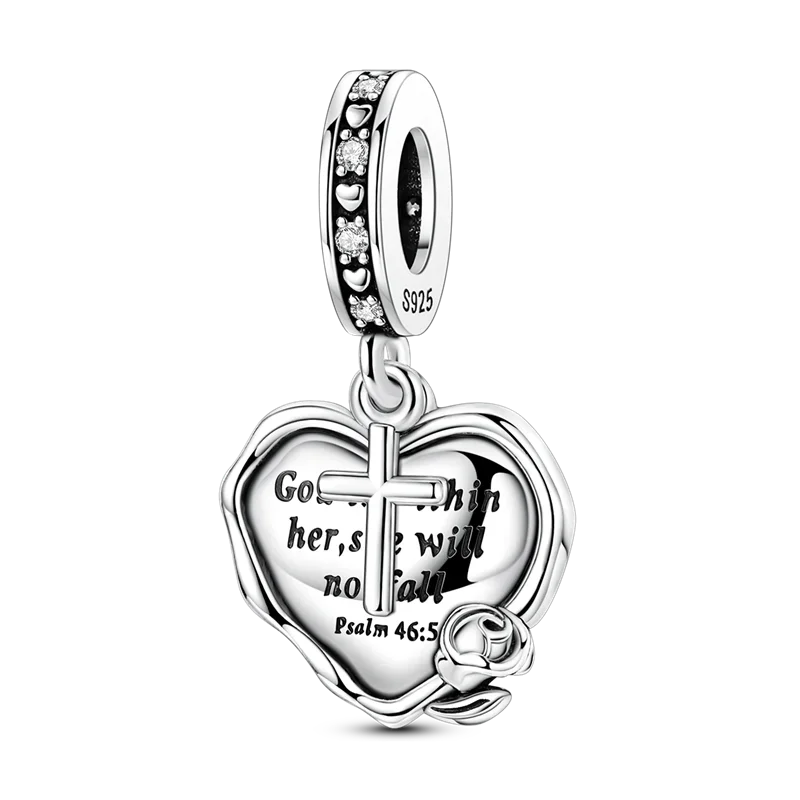 925 Sterling Silver Golden Autumn Charms | Maple Leaf & Pumpkin Beads Fit Original Bracelet DIY Jewelry Gift