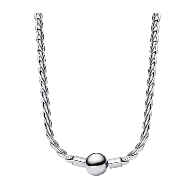 Popular 925 Sterling Silver Three-Color Heart & Ball Necklace | Women’s Exquisite Jewelry Gift