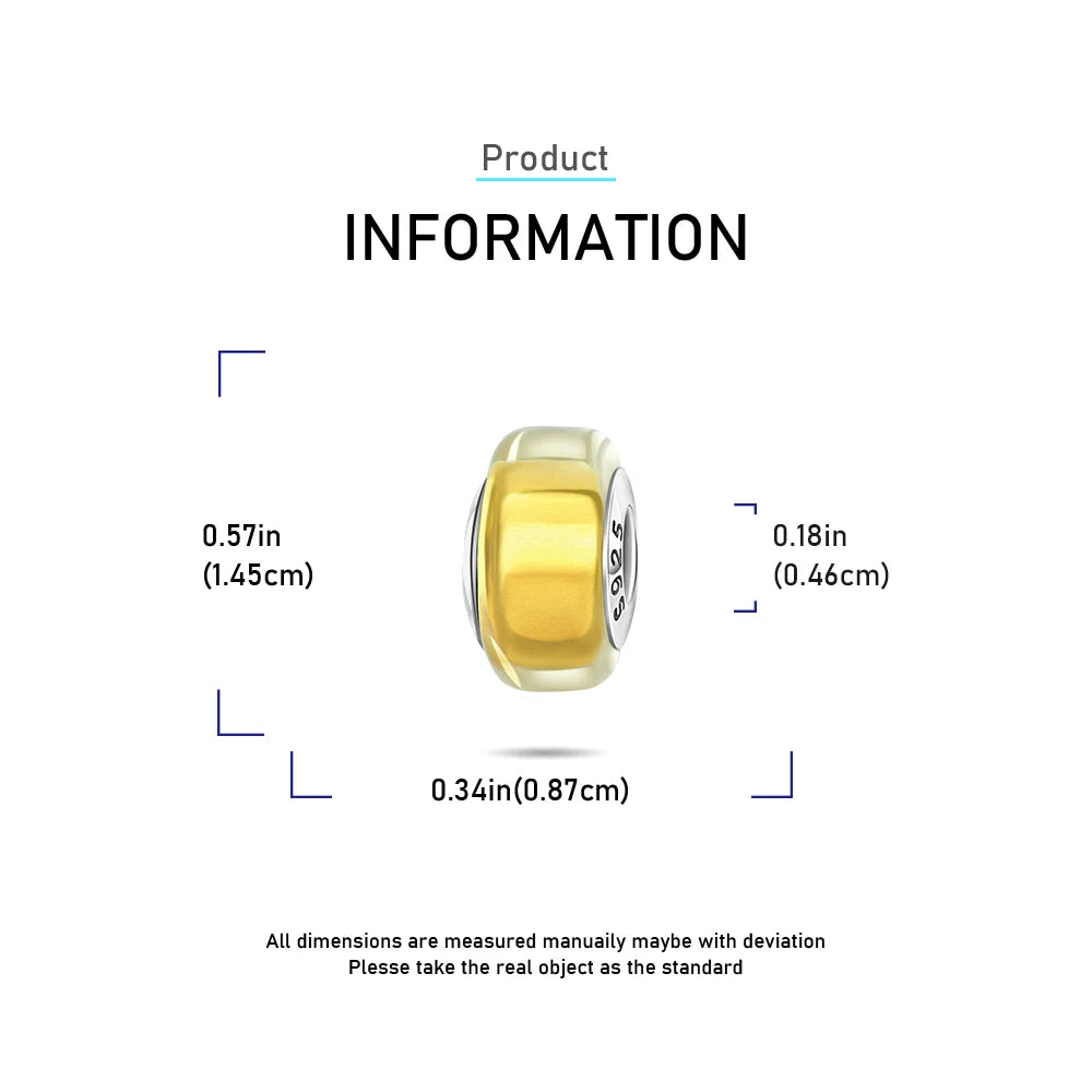 2025 New 925 Sterling Silver Colorful Murano Glass Beads | Fit Original Pandora Bracelet & Necklace DIY Jewelry