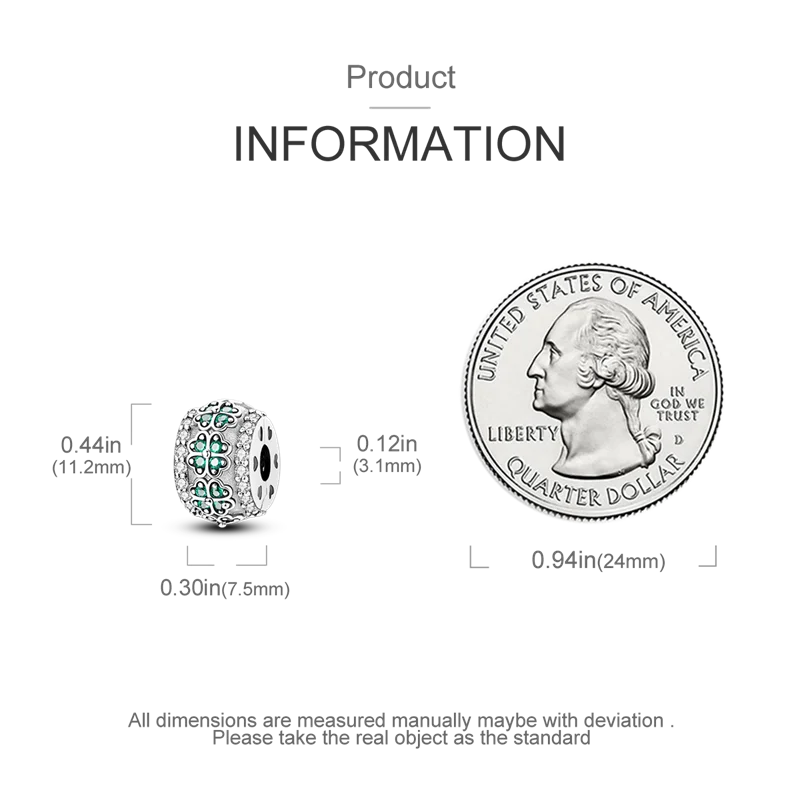 925 Sterling Silver CZ Pave Daisy Clip Charm & Safety Chain – Fits Original Pandora Bracelet, Women’s Silver Stopper Beads Jewelry