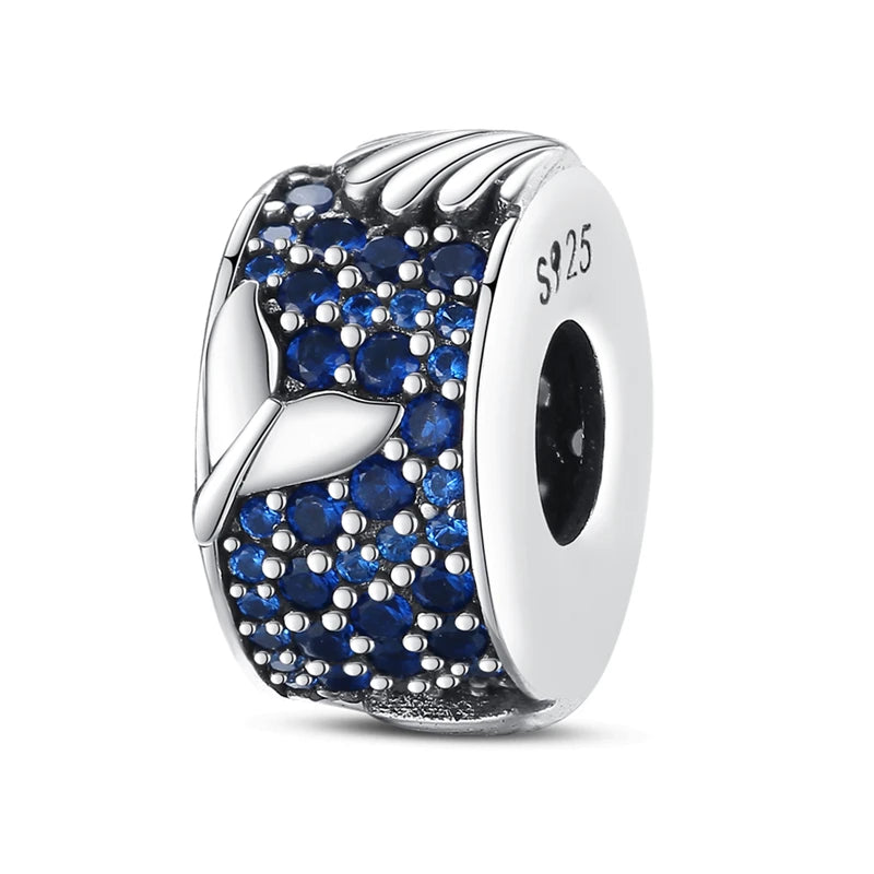 Orstarry 925 Sterling Silver Mermaid Cartoon Charm | Original Pendant Beads Fit Pandora Bracelet DIY Fine Jewelry Gift