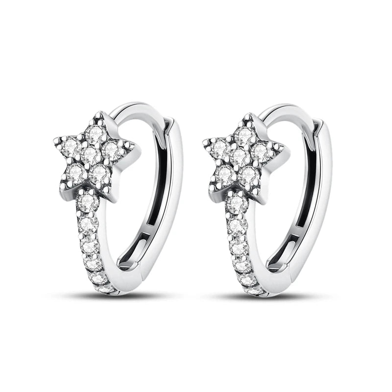 925 Sterling Silver Glowing Starfish & Shell Earrings | Fashion Jewelry for Women