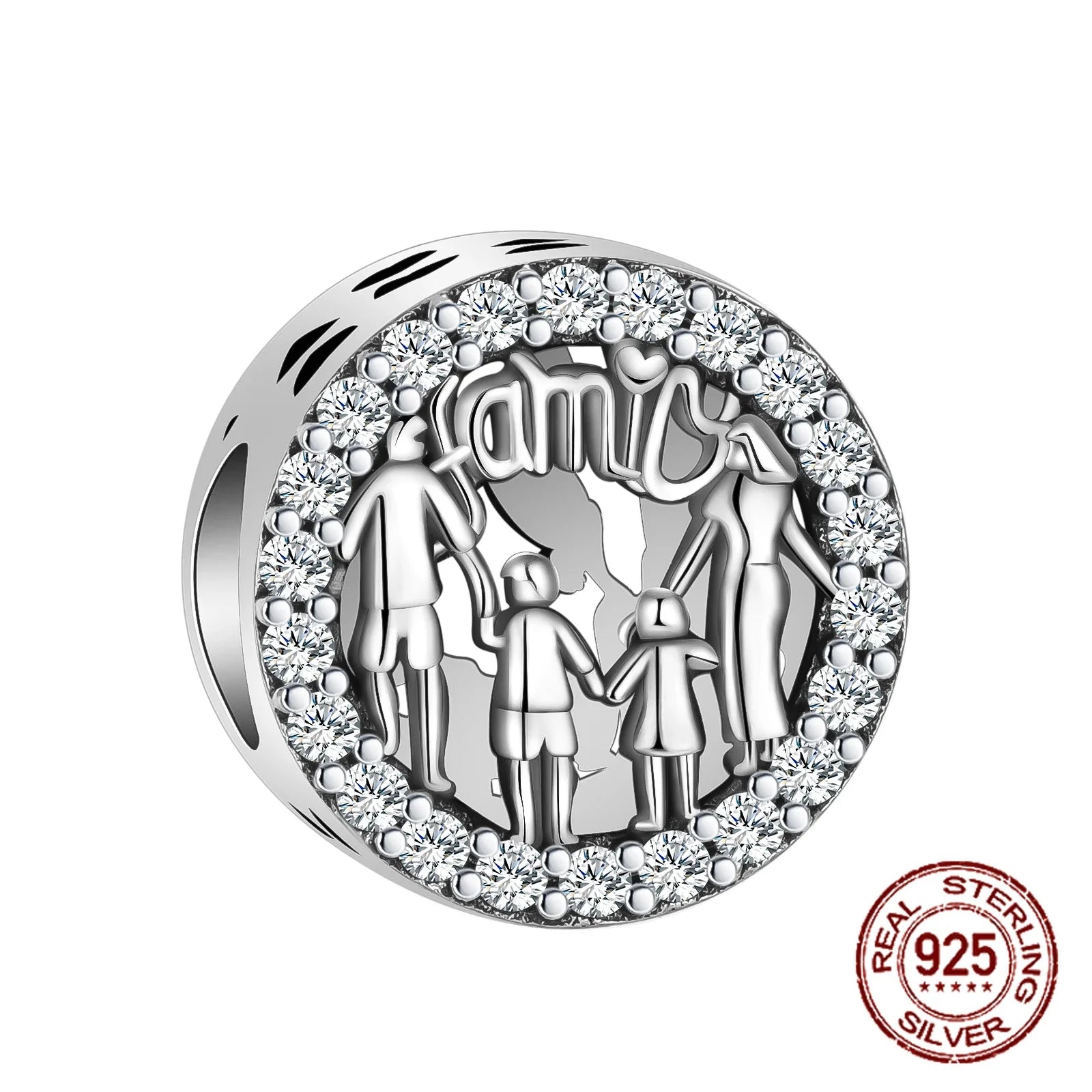 925 Sterling Silver Golden Heart Lock & Birthday Candle Charm | Fit Original Pandora Bracelet DIY Jewelry