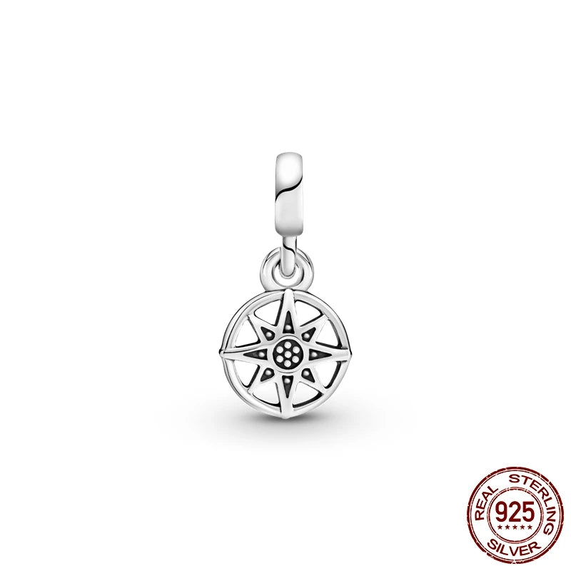 925 Silver 👁️ Eye Medallion Pendant | Pandora Fit DIY Connector Charm