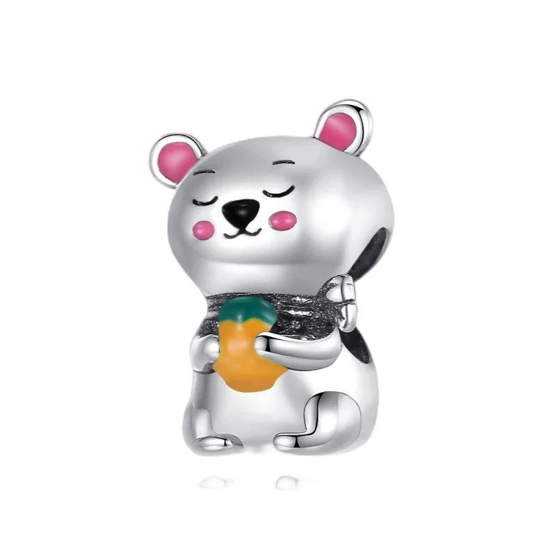 925 Sterling Silver Animal Charms | Bear, Rabbit, Dog, Panda, Elephant & Pig Beads Fit Original Bracelet DIY Jewelry Gift