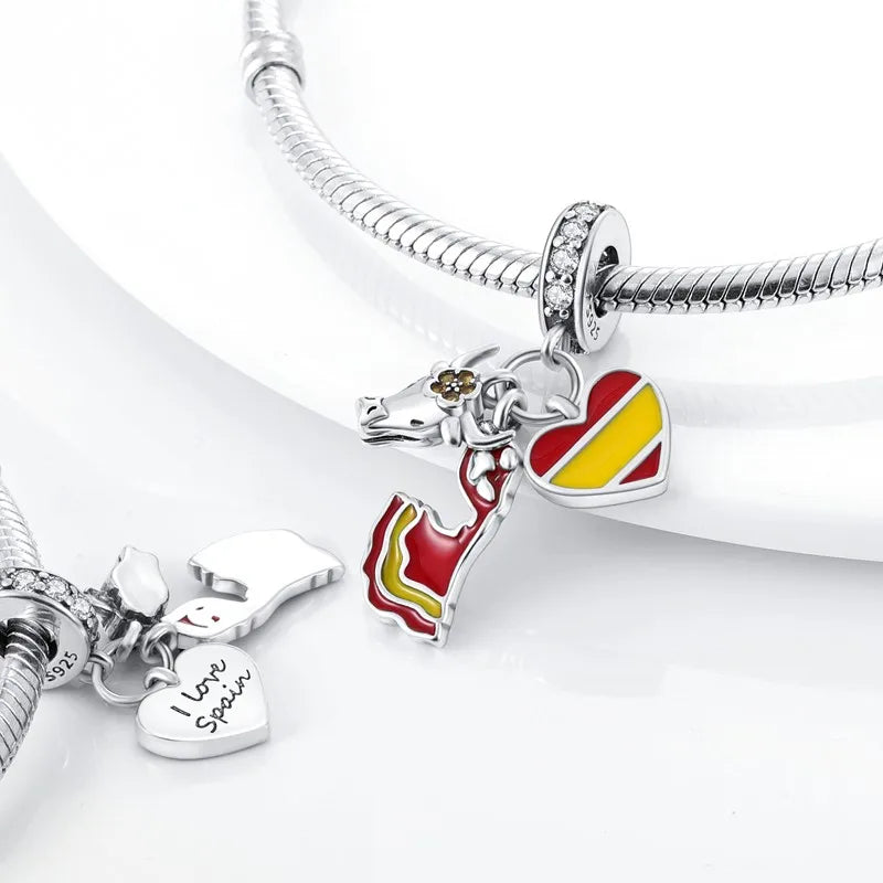 925 Sterling Silver Love Football Cup Charm Beads – Sport, Beer & Travel Pendants Fit Original Pandora Bracelet & Necklace