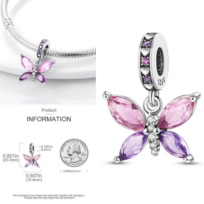 2025 Hot Elk, Dinosaur & Firefly Luminous Dangle Charm Beads | 925 Sterling Silver DIY Bracelet
