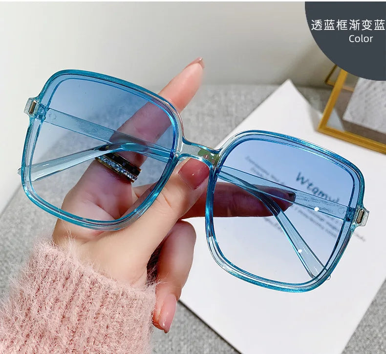 New Oversized Rectangle Sunglasses – Women’s Fashion Square Sun Glasses & Men’s Classic Vintage Eyewear | UV400 Oculos De Sol