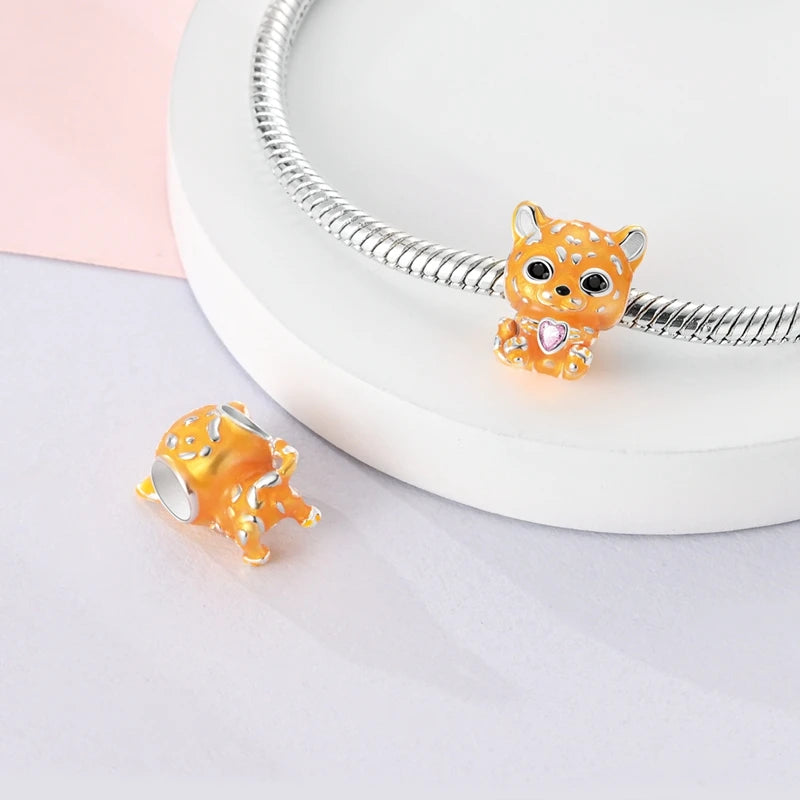 925 Sterling Silver Dog & Cat Animal Series Charms | Pet Beads for Original Bracelet & Necklace DIY Jewelry for Women