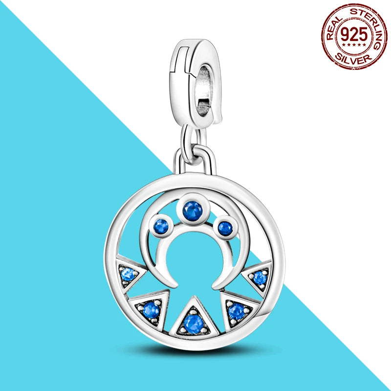 925 Silver 👁️ Eye Medallion Pendant | Pandora Fit DIY Connector Charm