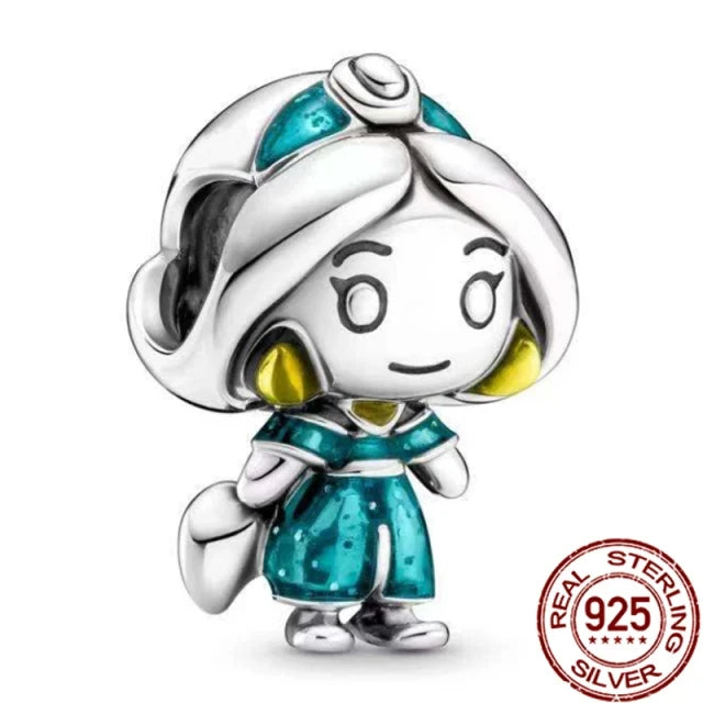 Miniso Disney 925 Sterling Silver Christmas Eve Series Charms | Poker Jack Skull Beads Fit Original Bracelet Women Jewelry Gift