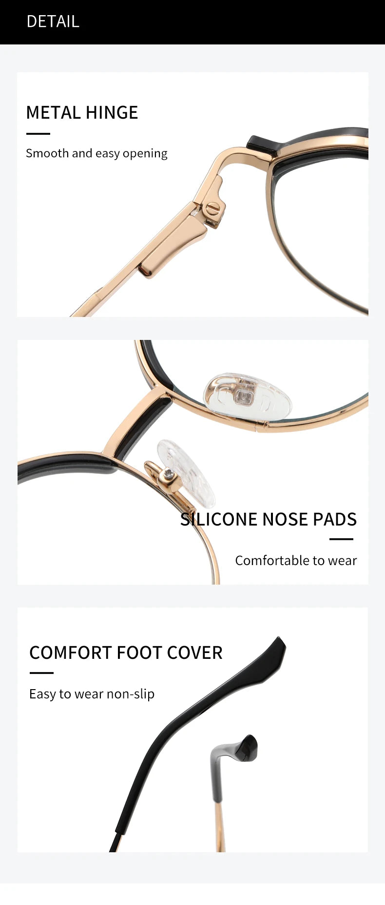 Women Round Blue Light Blocking Glasses 👓 Stylish Alloy Frame TB3201