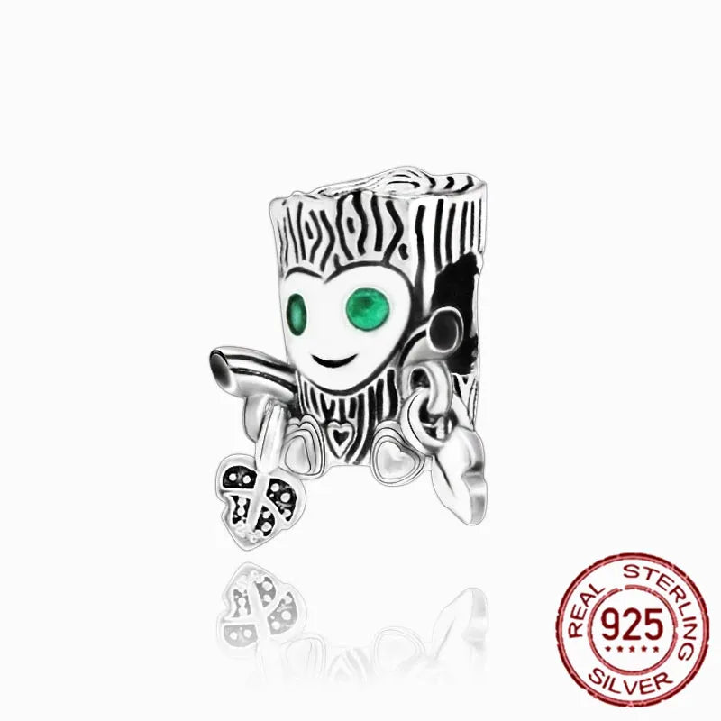 925 Sterling Silver Angel Wings & Swan of Love Heart Charms – Fit Pandora Bracelet DIY Women’s Jewelry Gift