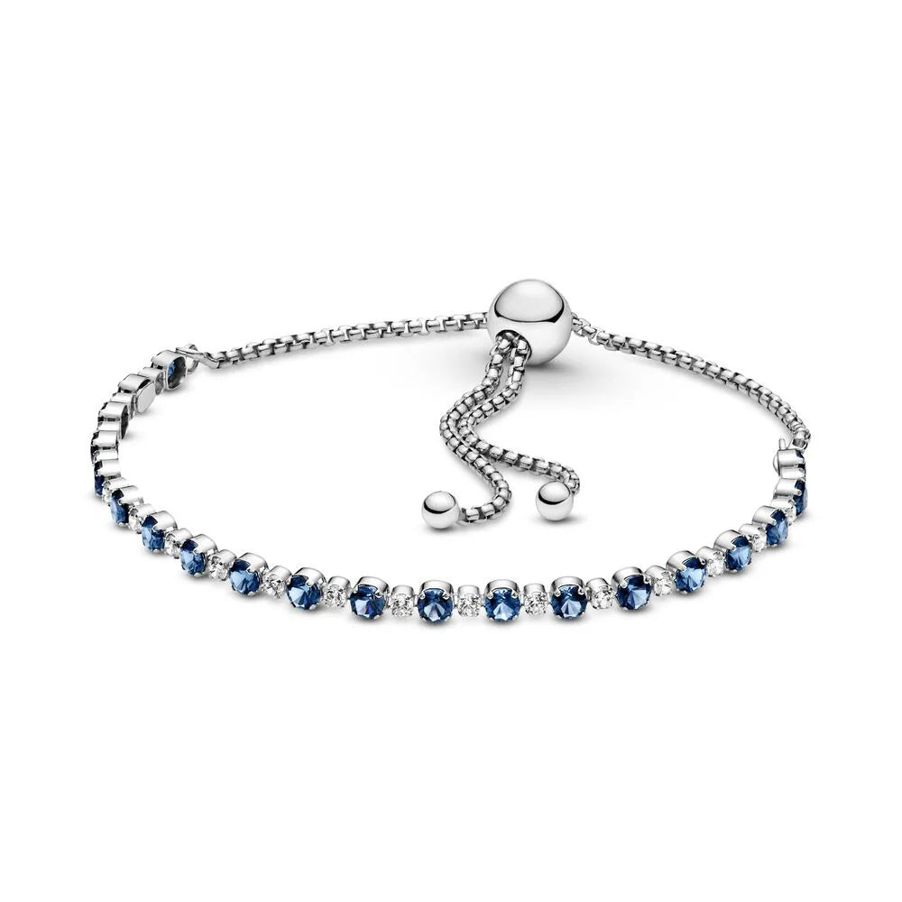 925 Sterling Silver Sparkling Heart Tennis Bracelet | Elegant Women’s Timeless Jewelry Gift
