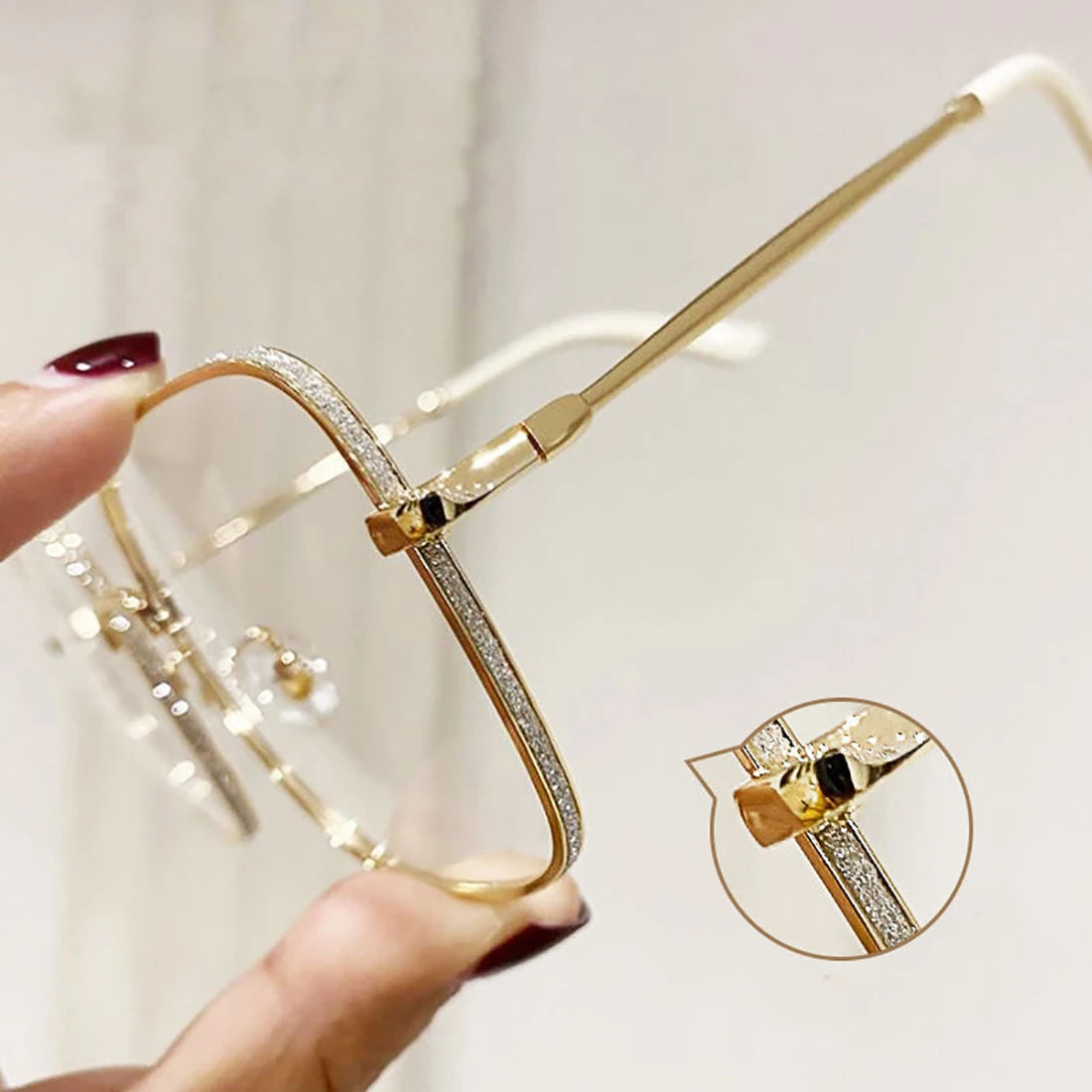 Square Metal Frame Anti Blue Light Computer Glasses – Unisex Optical Spectacles for Women & Men | Transparent Lenses Очки Прозрачные